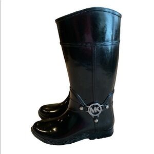 MICHAEL Michael Kors Girls Brea Fulton Rubber Pull On Rain Boot - size 3